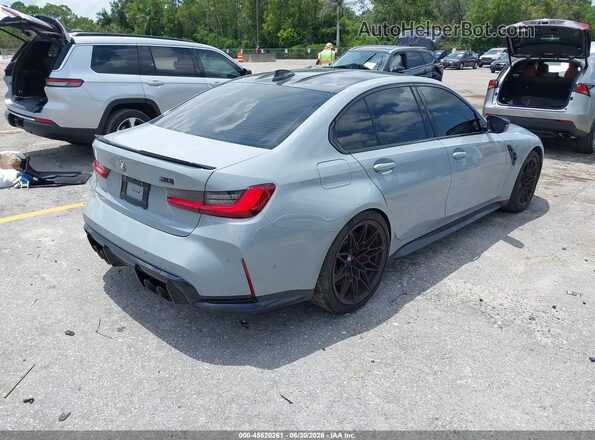 WBS33AY06NFM31308 2022 BMW M3 Серый Задняя правая четверть