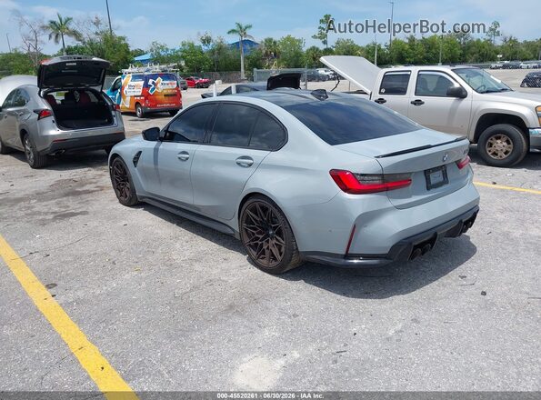 WBS33AY06NFM31308 2022 BMW M3 Серый Задняя левая четверть