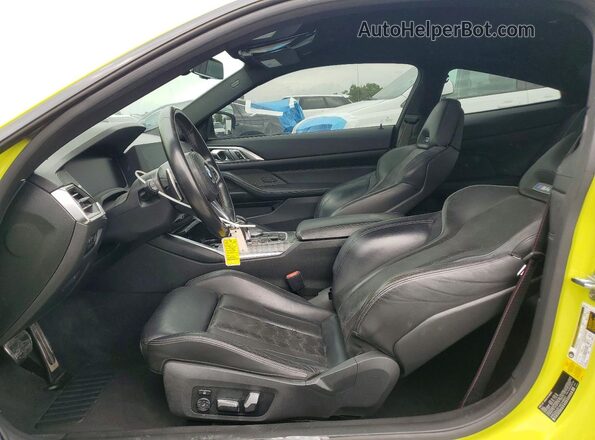 WBS33AZ01MCH48561 2021 BMW M4 Green Vista interior delantera