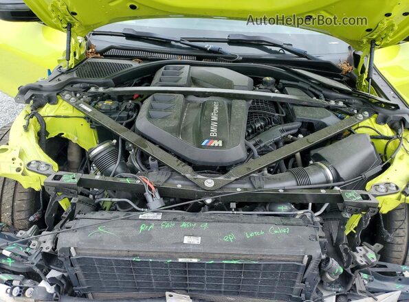 WBS33AZ01MCH48561 2021 BMW M4 Green Vista interior trasera