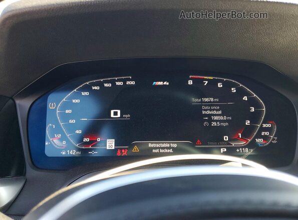 WBS33BA00NCH47307 2022 BMW M4 Черный Вид щитка приборов