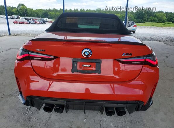 WBS33BA00PCM43846 2023 BMW M4 Red უკანა ხედი
