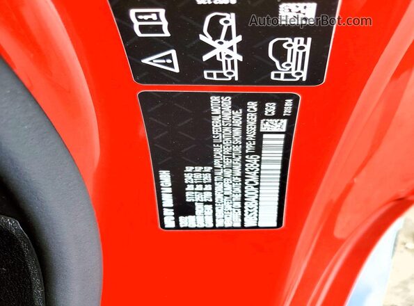 WBS33BA00PCM43846 2023 BMW M4 Red ძრავის განყოფილების ხედი
