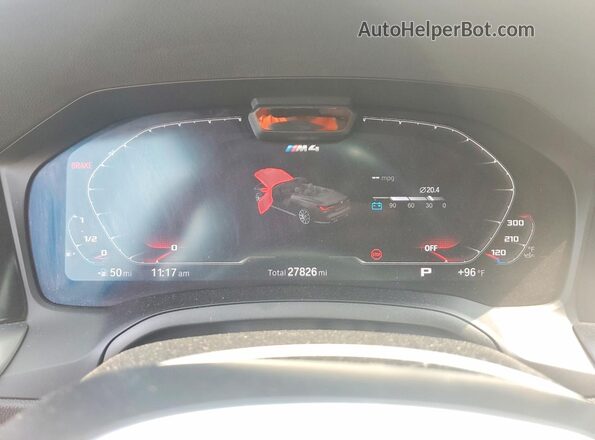 WBS33BA02PCL12269 2023 BMW M4 Green Widok zestawu wskaźników