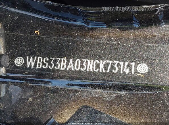 WBS33BA03NCK73141 2022 BMW M4 Black 