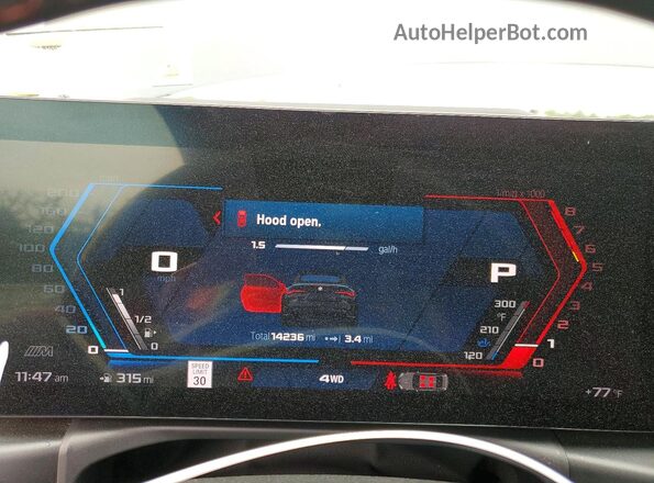 WBS33BA03RCP04695 2024 BMW M4 Черный Вид щитка приборов
