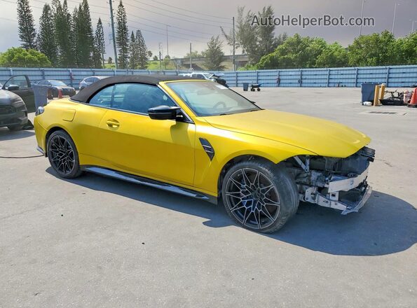 WBS33BA08RCR82377 2024 BMW M4 Yellow Front right