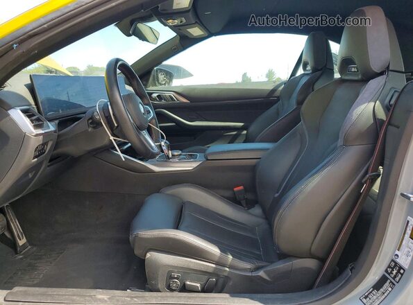 WBS33BA08RCR82377 2024 BMW M4 Yellow Front interior view