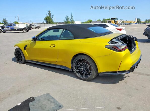 WBS33BA08RCR82377 2024 BMW M4 Yellow Rear left