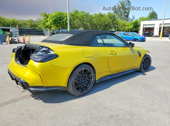 WBS33BA08RCR82377 2024 BMW M4 Yellow Rear right