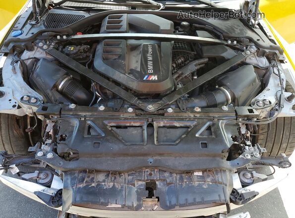 WBS33BA08RCR82377 2024 BMW M4 Yellow Rear interior view