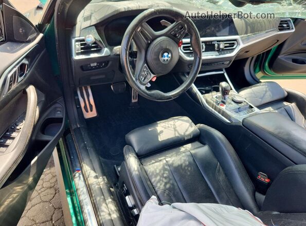 WBS33BA0XNCK00414 2022 BMW M4 Green Vista del salpicadero