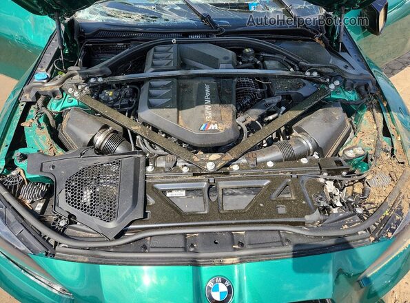 WBS33BA0XNCK00414 2022 BMW M4 Green Vista interior trasera