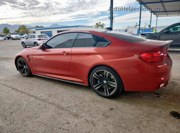 WBS3R9C50GK335667 2016 BMW M4 Оранжевый Задняя левая четверть