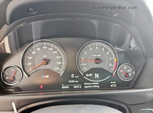 WBS3R9C50GK335667 2016 BMW M4 Оранжевый Вид щитка приборов