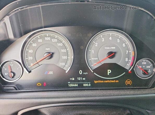 WBS3R9C58GK338414 2016 BMW M4 Black Սարքավորումների վահանակի տեսք