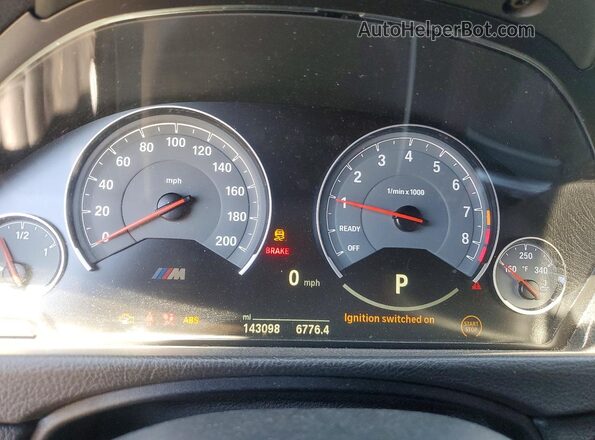 WBS3R9C59GK335893 2016 BMW M4 Gray Instrument cluster view