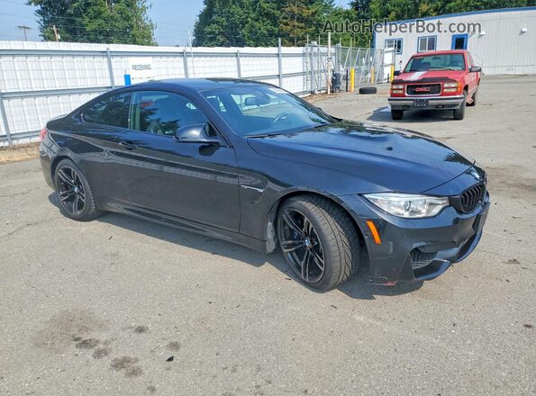 WBS3R9C59GK337157 2016 BMW M4 Black Передня права чверть