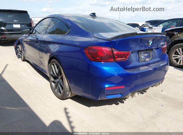 WBS3S7C08LFH07825 2020 BMW M4 Dark Blue Rear left