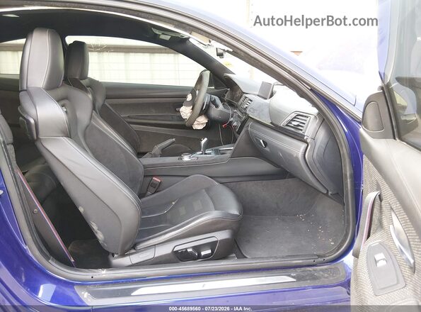 WBS3S7C08LFH07825 2020 BMW M4 Dark Blue Front interior view
