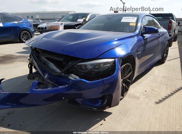 WBS3S7C08LFH07825 2020 BMW M4 Dark Blue Front left