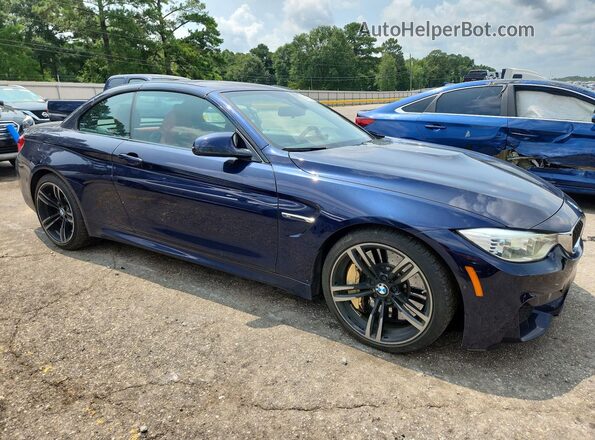 WBS3U9C52GP969595 2016 BMW M4 Синий Передняя правая четверть