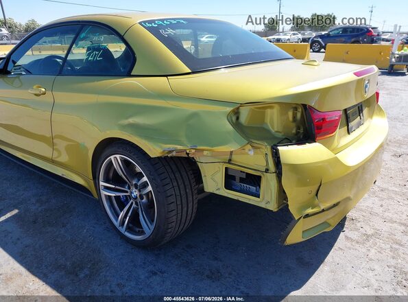 WBS3U9C52GP970052 2016 BMW M4 Yellow Вид спереду