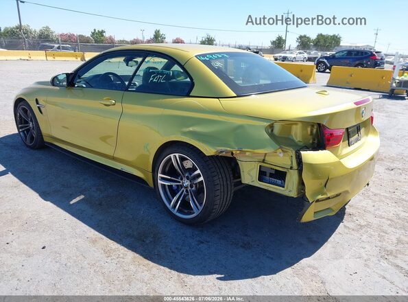 WBS3U9C52GP970052 2016 BMW M4 Yellow Задня ліва чверть