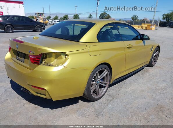 WBS3U9C52GP970052 2016 BMW M4 Yellow Задня права чверть