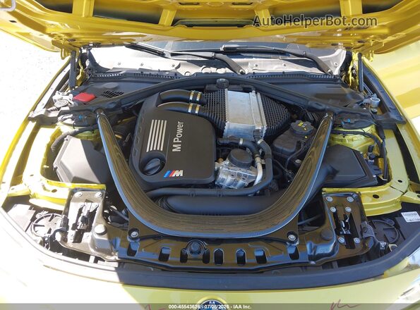 WBS3U9C52GP970052 2016 BMW M4 Yellow Вид ззаду