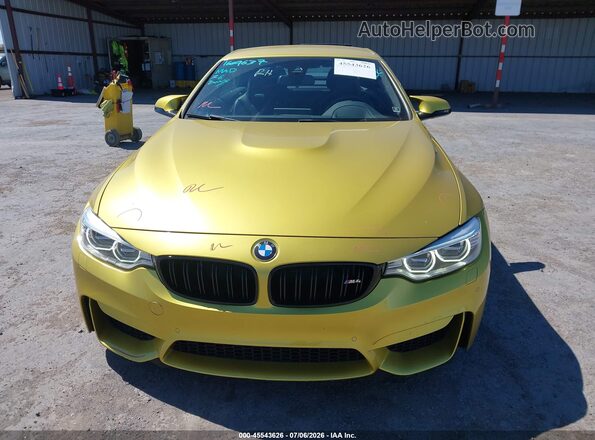 WBS3U9C52GP970052 2016 BMW M4 Yellow Вид задньої частини салону