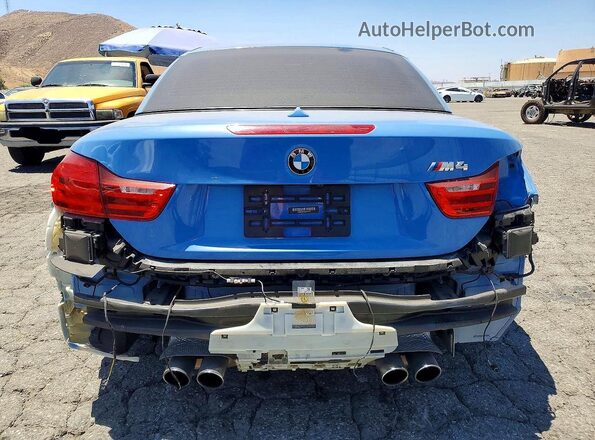 WBS3U9C55GP970157 2016 BMW M4 Blue Вид ззаду