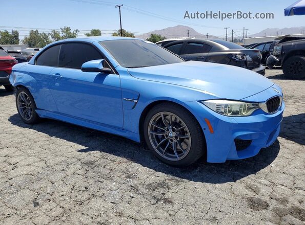 WBS3U9C55GP970157 2016 BMW M4 Blue Передня права чверть