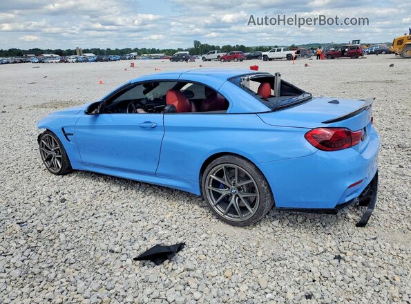 WBS3U9C55HP970922 2017 BMW M4 Blue Задня ліва чверть
