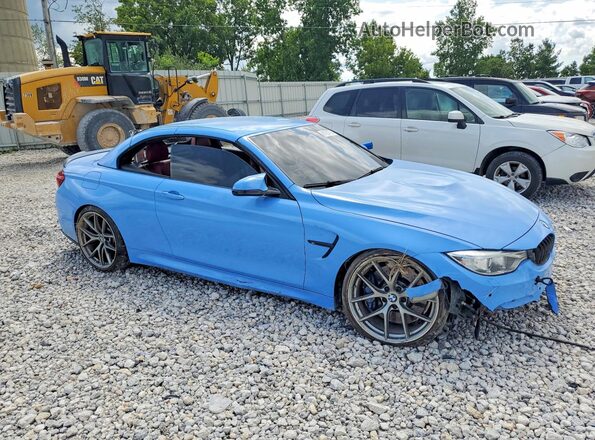 WBS3U9C55HP970922 2017 BMW M4 Blue Передня права чверть