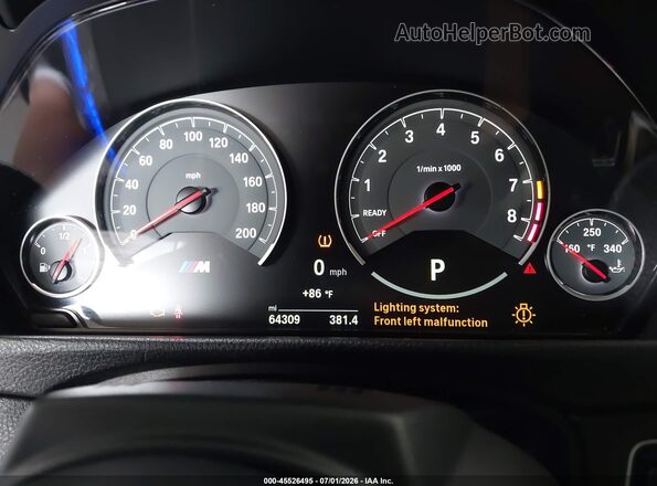 WBS3U9C59GP968623 2016 BMW M4 Черный Вид задних сидений