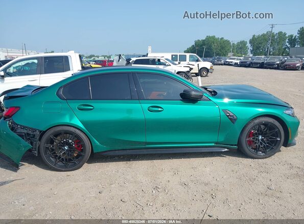 WBS43AY02RFT00371 2024 BMW M3 Зеленый Вид задней части салона