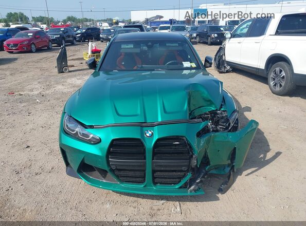 WBS43AY02RFT00371 2024 BMW M3 Зеленый Вид щитка приборов
