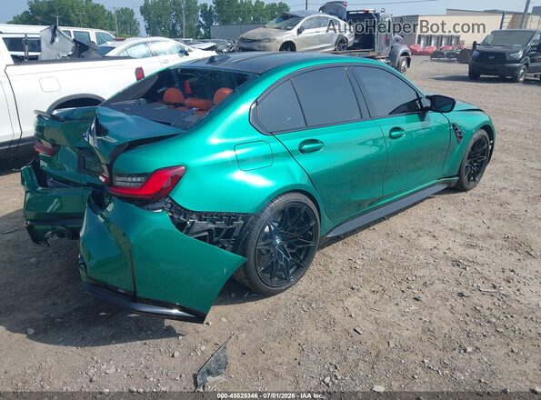 WBS43AY02RFT00371 2024 BMW M3 Зеленый Задняя правая четверть