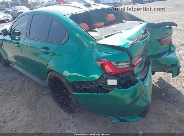 WBS43AY02RFT00371 2024 BMW M3 Зеленый Вид спереди