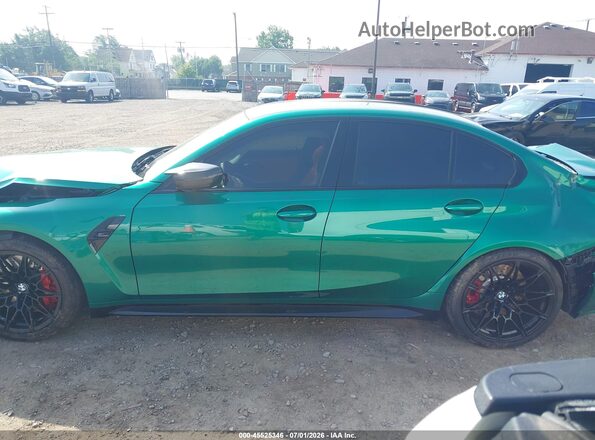 WBS43AY02RFT00371 2024 BMW M3 Зеленый Панорамный вид салона 360°