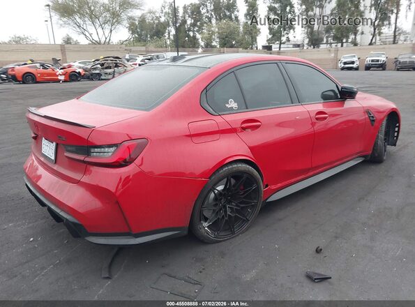 WBS43AY07PFN37144 2023 BMW M3 Red Tył prawy