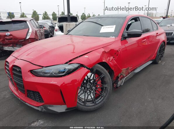 WBS43AY07PFN37144 2023 BMW M3 Red Przód lewy
