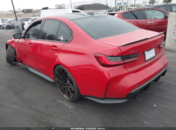 WBS43AY07PFN37144 2023 BMW M3 Red Tył lewy