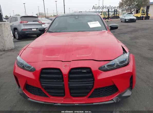 WBS43AY07PFN37144 2023 BMW M3 Red Widok deski rozdzielczej