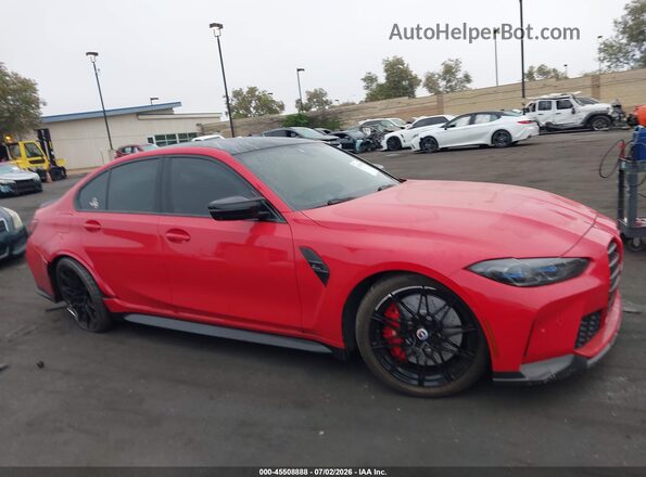 WBS43AY07PFN37144 2023 BMW M3 Red Widok zestawu wskaźników