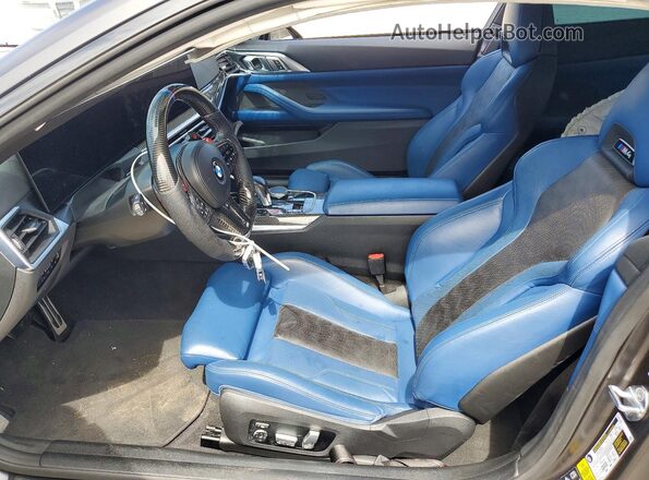 WBS43AZ00RCP53310 2024 BMW M4 Gray Вид салону спереду