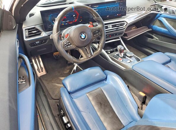 WBS43AZ00RCP53310 2024 BMW M4 Gray Вид панелі приладів