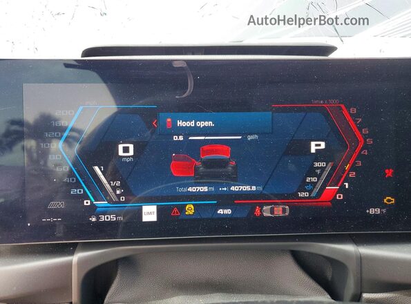 WBS43AZ00RCP53310 2024 BMW M4 Gray Вид щитка приладів