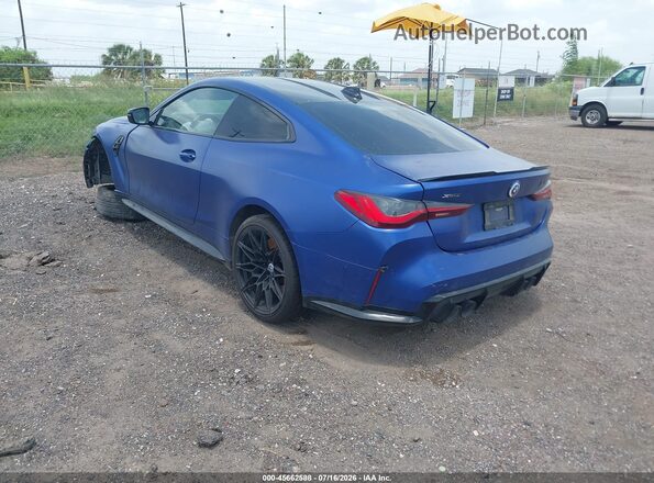 WBS43AZ06PCL38909 2023 BMW M4 Синий Задняя левая четверть